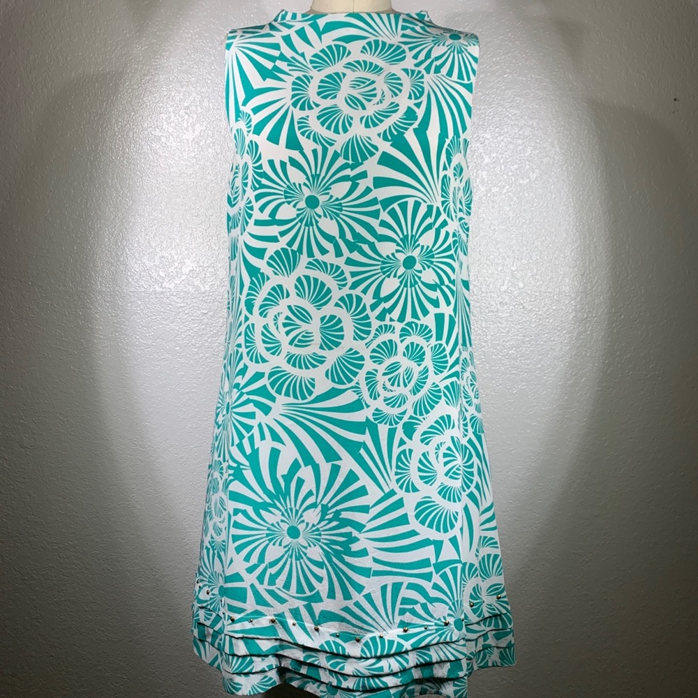 Johnny Was Whitley Silk Emily studded Dress Sz M